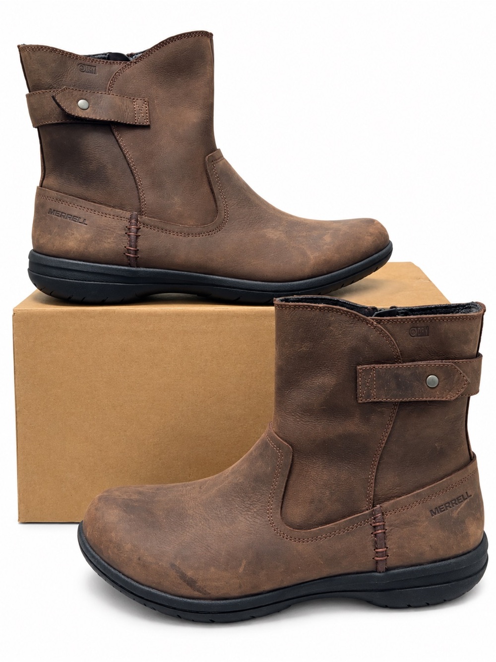Merrell Encore Kassie Mid WP Women’s Size 8 Muddy River Waterproof Boots